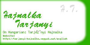 hajnalka tarjanyi business card